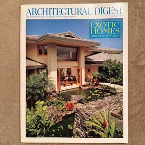 Architectural Digest August 2001 Exotic Homes Around the World Chanel Ad